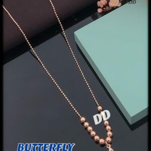 BUTTERFLY NECKLACE WITH BEADS